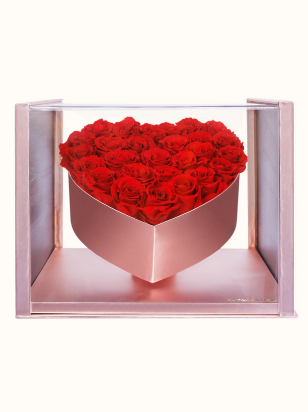Marveled Enchanted Heart Rose Gold Box
