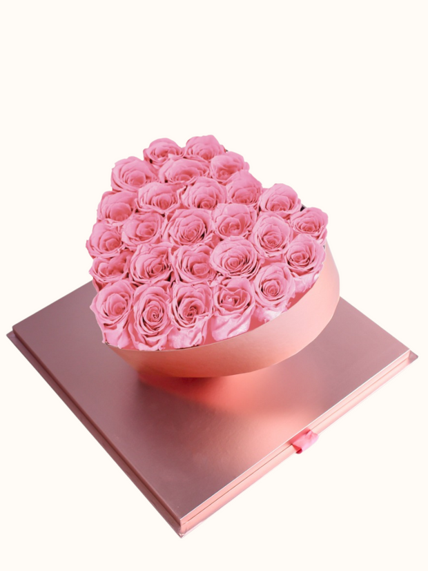 Marveled Enchanted Heart Rose Gold Box